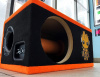 Короб под сабвуфер 10" (SBM) ФИ (300-1500W) 2 цвета, вышивка GROOT